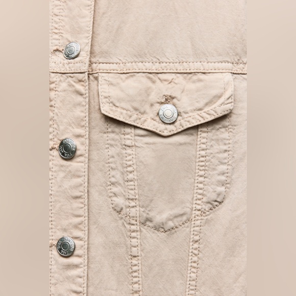 ZARA NWT LONG FLOWY LINEN BLEND JUMPSUIT - Picture 9 of 9